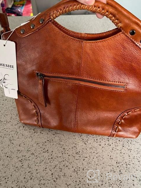 img 1 attached to Women'S Vintage Leather Shoulder Bag: Crossbody Satchel Purse For Stylish Fashion And Functionality review by Tyrell Christmas