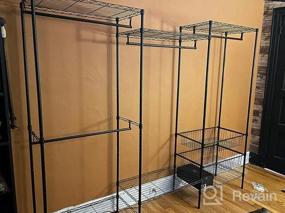 img 8 attached to VIPEK V10 Heavy Duty Wire Clothing Rack With 2 Sliding Baskets, Free Standing Closet Wardrobe Metal Garment Rack 68.9" L X 15.7" W X 70.9" H, Max Load 750Lbs (Black)