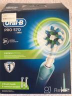 img 2 attached to Oral-B Pro 570 CrossAction, white-blue review by Ar Bl Srivastava ᠌