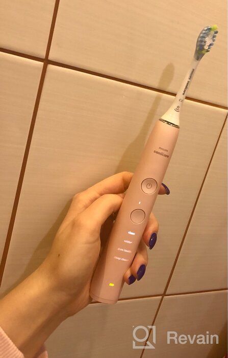 img 1 attached to Philips Sonicare DiamondClean 9000 HX9911 sonic toothbrush, pink review by Ha Joon