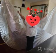 img 1 attached to 🧚 MUNAFIE Belly Dance Isis Wings with Sticks: Perfect Adult Costume for Halloween Carnival Performance review by Patrick Ceo