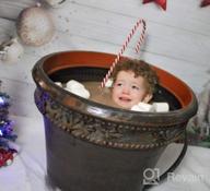 img 1 attached to Christmas Stars Photography Backdrop - HUAYI 5X7Ft Newborn Photo Props For Festive Photoshoots review by Michael Lightfoot