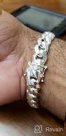 img 1 attached to 🔗 Verona Jewelers 925 Sterling Silver Miami Cuban Link Bracelet for Men - 6.5MM to 14.5MM Thick Solid Curb Chain - Available in 8, 8.5, and 9 Inch Length review by Chris Laznovsky