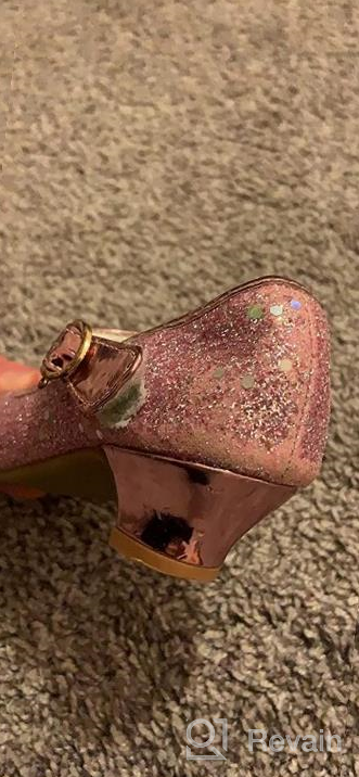 img 1 attached to Sparkle Princess Toddler Purple 👑 Girls' Shoes and Flats for Girls review by Jessica Redmann