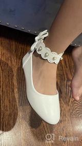 img 5 attached to Туфли для девочек-балеринок PANDANINJIA Toddler Little Ballerina Scallop Flat Girls' Shoes