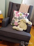 img 1 attached to Mid Century Retro Modern Rocking Chair For Nursery - Fabric Upholstered, 2 Types Of Legs Can Be Replaced (Gray) review by Adam Cooper