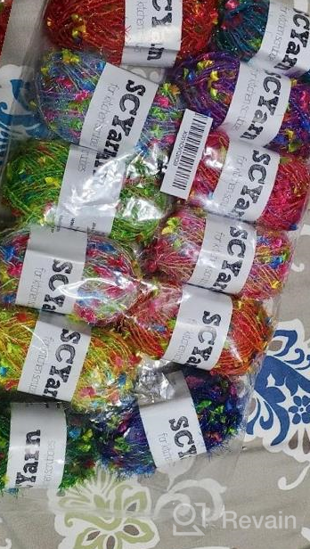 img 1 attached to 8 Skein Multi-Colored 100% Polyester Craft Kit For Crochet & Knitting Dish Scrubber Projects - SCYarn Scrubbing Yarn review by Elizabeth Glover