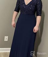 img 1 attached to Women'S Long Sleeve Sequin V-Neck Evening Party Dress 0751 By Ever-Pretty review by Michele Russell