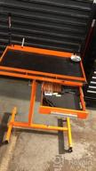 img 1 attached to Hassle-Free Workstation: Aain Heavy-Duty Adjustable Tray With Rolling Wheels In Orange review by Todd Cobb