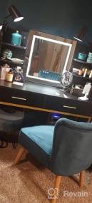 img 5 attached to STHOUYN Mordern Бархатное кресло без подлокотников, диван, декоративное тапочное кресло, косметический стул для спальни, угловой боковой стул, мебель для гостиной, синий