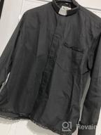 img 1 attached to Women'S Black Traditional Clergy Shirt - GraduatePro Long Sleeve Regular Fit review by Amanda Estrada