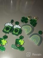 img 1 attached to Women'S Acrylic Stud Earrings For Holiday, Christmas, Valentine'S Day And St. Patrick'S Day - 4-6 Pairs review by Paul Weakland