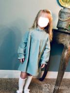 img 1 attached to Cute and Comfortable Girls Long Sleeve Shirt Dress for Casual and Party Wear (Sizes 1-7 Years) review by Barry Taylor