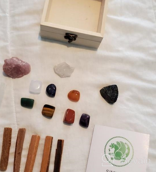 img 1 attached to Simurg Premium Chakra Healing Crystal Stone Set - 16Pcs For Beginners, Meditation, Crystal Healing, Reiki, Spiritual Metaphysical, Aura Cleansing review by Micael Rau