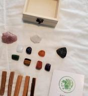 img 1 attached to Simurg Premium Chakra Healing Crystal Stone Set - 16Pcs For Beginners, Meditation, Crystal Healing, Reiki, Spiritual Metaphysical, Aura Cleansing review by Micael Rau