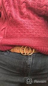 img 6 attached to Double Your Style: Get 2 Women'S Belts With Fashionable O-Ring Buckle And Faux Leather For Jeans
