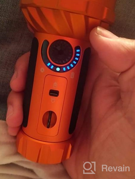 img 1 attached to OLIGHT Marauder Mini High-Performance Flashlight With 7,000 Lumens And 600 Meter Beam Distance - RGB Lighting, Magnetic Rechargeable For Outdoor, Hunting And Search (Black) review by Luis Norman