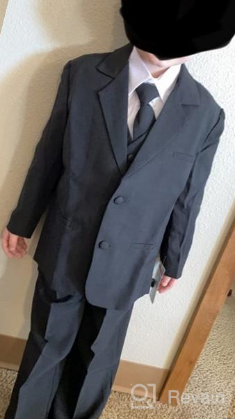 img 1 attached to 🤵 Young Youth Boys' Black Tuxedo: Ideal Clothing for Suits & Sport Coats review by Kody Bradley