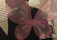 картинка 1 прикреплена к отзыву Dushi Fairy Wings Dress Up Wings Butterfly Fairy Halloween Costume Angel Wings For Kids (22" W X 17.3" L) от Jeff Wyble