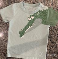 img 1 attached to JUNOAI Dinosaur Crewneck T Shirts - Boys' Toddler Clothing review by James Handy