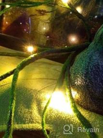 img 7 attached to Осветите свои праздники: сосновая гирлянда Hairui с 48 светодиодными огнями - питание от батареи и таймер для внутреннего и наружного декора