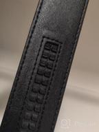 img 1 attached to HYRISON Authentic Leather Automatic Buckle in Black review by Bill Pool