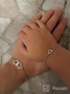 img 1 attached to Mom and Me Double Heart Bracelet 👩 - Sterling Silver Set or Individual Option for Sale review by Amy Dixon