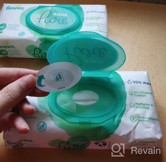 img 1 attached to Pampers Aqua Pure Wipes: Four-Pack for Gentle and Effective Baby Care review by Agata Swornowska-Kur ᠌