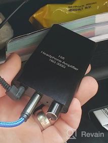 img 6 attached to Портативный усилитель для наушников с аудиовыходом 3,5 мм стерео, поддержкой регулировки громкости и литиевой батареей — совместим с iPhone/сотовым телефоном/MP3/MP4/компьютерами.