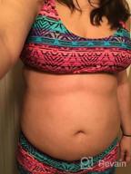 img 1 attached to Trendy Tribal Tankini Set With Boyshorts For Women By Sidefeel review by Ryan Bennett