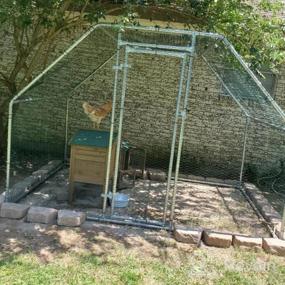 img 8 attached to Spacious And Durable Galvanized Chicken Coop With Secure Walk-In Pen Run And Cover - The Perfect Home For Your Chickens