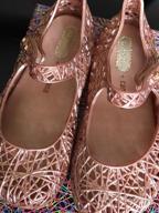 img 1 attached to Mini Melissa CA Ballet Mary Jane for Toddlers - Gold Glitter, Size 5M review by Andrea Sonnier