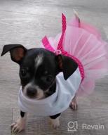 img 1 attached to Small Flower Pink Puppy Tutu Skirt Dog Dress - Cute And Stylish Pet Outfit! review by Bubba Ott