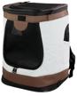 backpack-carrier for animals, "not home alone" foxy, brown logo