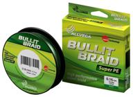 плетеный шнур allvega bullit braid d=0.16 мм, 135 м, 10.2 кг, dark green, 1 шт. логотип