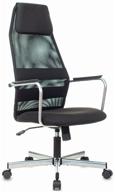 armchair bureaucrat kb-5m, on wheels, mesh/fabric, black [kb-5m/sl/black] logo