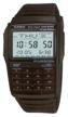 wristwatch casio vintage dbc-32-1a quartz, alarm clock, notebook, stopwatch, waterproof, backlight display, black logo