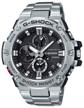wrist watch casio g-shock gst-b100d-1a, silver logo