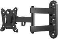 wall mount onkron r4 for tv 10"-32", tilt-swivel, up to 25 kg, black логотип