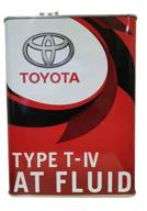 transmission oil for automatic transmission atf type t-iv 4l toyota art. 0888681015 logo