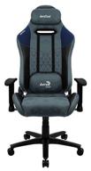 computer chair aerocool duke gaming, upholstery: imitation leather/textile, color: steel blue logo