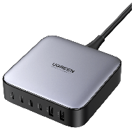 wall charger ugreen cd271, 200 w, black/grey logo