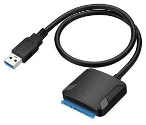 img 3 attached to Controller adapter SATA for hard drive 2.5"-3.5" GSMIN A19 (USB 3.0, for laptop drives) (Black)