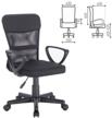 computer chair brabix jet mg-315 for office, upholstery: mesh/textile, color: black logo