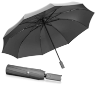 зонт mi zuodu smart с фонариком (черный) логотип