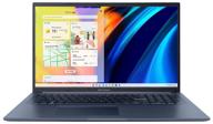 17.3" ноутбук asus vivobook 17 m1702qa-au081 1920x1080, amd ryzen 5 5600h 3.3 ггц, ram 16 гб, ddr4, ssd 512 гб, amd radeon graphics, dos, 90nb0ya2-m003n0, синий логотип