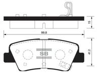 sangsin brake disc brake pads sp1401 1pc логотип