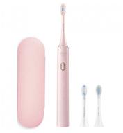 электрическая зубная щетка soocas x3u глобальная версия, звуковая, три насадки, 4 режима очистки, розовый логотип
