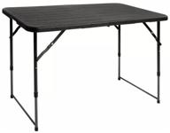 folding table gogarden trento, garden, 120x60x54/74/90 cm, plastic/steel logo