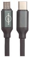 mobylos type-c-micro-usb cable, 1.2 m, 1 pc., black logo